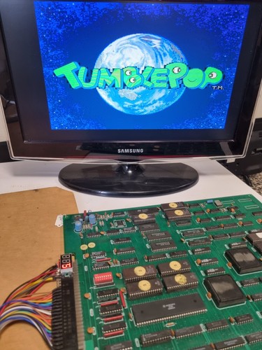 Bootleg pcb jamma tumblepop - jamma,