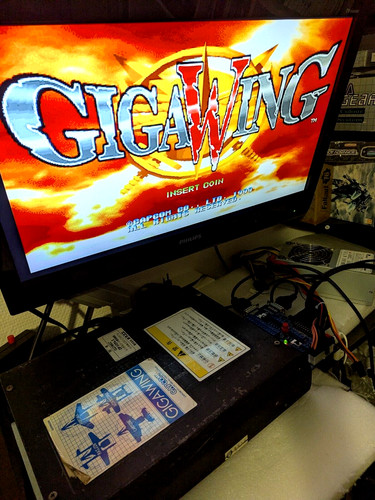 Gigawing cps2 board - board, black
